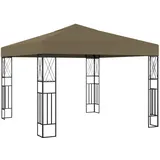 vidaXL Pavillon 3 x 3 m Taupe