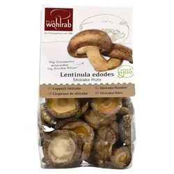 Pilze Wohlrab Shiitake Hüte getrocknet bio