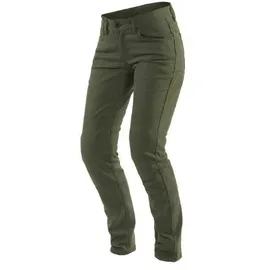 Dainese Classic Slim Damen Motorrad Textilhose, grün, Größe 28