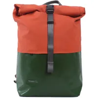7clouds Rolltop-Rucksack Nomo 7.1", jungle green-orange - grün,