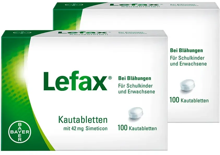 Lefax Kautabletten Doppelpack 2X100 St