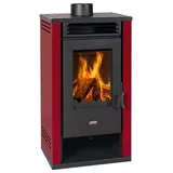 EEK A+ Kaminofen Prity K2 GT Bordeaux, dauerbrandfähig – 8,1kW
