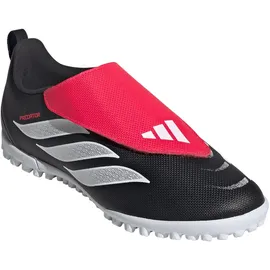 adidas Predator Club Velcro Fold-Over Tongue TF Multinocken-Fußballschuhe Kinder KI8867 - core black/cloud white/lucid red 25.5