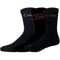 Coca Cola Herren Tennis-Socken (Gr. 39-42, schwarz)