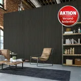 FibroTech Akustikpaneel Premium  (Black Oak, 2.440 x 605 x 22 mm)