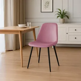 CLP Esszimmerstuhl Maryam, rosa/Samt