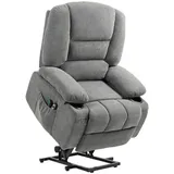 Homcom Fernsehsessel Dunkelgrau Textil, 97x102x90 cm, Wohnzimmer, Sessel, Fernsehsessel
