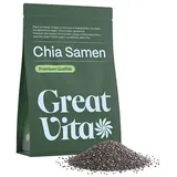 GreatVita Chia Samen 800g Naturbelassen, reich an Omega-3 & Ballaststoffen | Ideal für Smoothies, Joghurt, Salate, Backen, Chia-Pudding & Brei