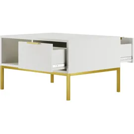 petits-meubles Couchtisch Seattle Weiß MDF 80 x 45,4 x 60 cm