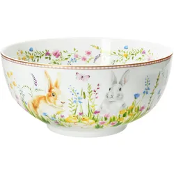 Happy Easter Servierschale rund Ø23cm 1,75L Oster Geschirr Salat-Schüssel