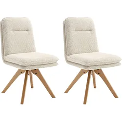 Esszimmerstuhl HOME AFFAIRE "Valencia", beige (natur, braun), H:92cm T:68cm, Stühle, verschiedene Gestelle in Holz oder Metall