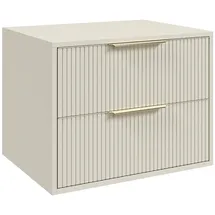 Badplaats Waschbeckenunterschrank, Rimini 2 Schubladen Cashmere - 60 x 46 cm Badezimmer, Badezimmerschränke, Bad Unterschränke