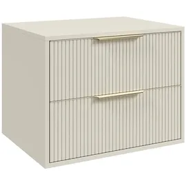 Badplaats Waschbeckenunterschrank, Rimini 2 Schubladen Cashmere - 60 x 46 cm Badezimmer, Badezimmerschränke, Bad Unterschränke
