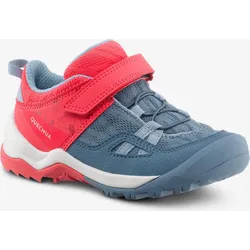 Wanderschuhe Kinder Gr. 24–34 mit Klettverschluss - Crossrock rosa/blau 29