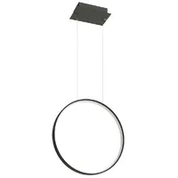 Sollux Lighting Pendelleuchte Hängelampe Deckenleuchte Ring Design Esszimmerleuchte schwarz