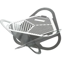 4big.fun Feuerschale Ø56 Feuerstelle Edelstahl Lagerfeuer klappbar Gartenfeuer Feuerkorb