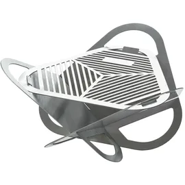 4big.fun Feuerschale Ø56 Feuerstelle Edelstahl Lagerfeuer klappbar Gartenfeuer Feuerkorb