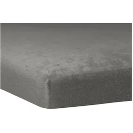 Traumschlaf Spannbettlaken Biber 180 x 200 - 200 x 200 cm grau