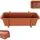 Kadax Blumenkasten 50 x 11,5 x 14,5 cm Ziegelrot