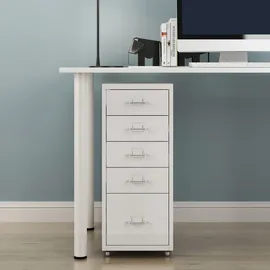 [en.casa] Kökar Schubladenschrank 69 x 28 x 41 cm Weiß