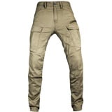 John Doe Stroker XTM Motorradhose Atmungsaktiv mit Protektoren Camel 27/32