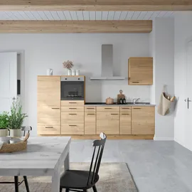 Nobilia Küchenzeile Structura I 300 cm braun