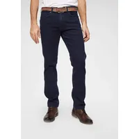 Wrangler Greensboro Jeans mit geradem Bein in Schwarzblau-W32 / L34