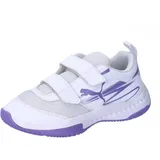 Puma Varion II V Jr Indoor Court Shoe, White-Lavender Alert, 30 EU