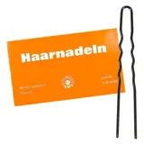 HS Haarnadeln gewellt, schwarz, ca.6,8cm, 20 x 16 Stück