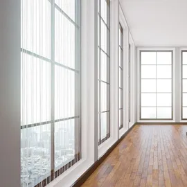 Relaxdays Fadenvorhang 2er Set, kürzbare Fadengardinen mit Stabtunnel, 90 x 245 cm, Türgardine & Raumteiler, weiß