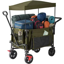 Relaxdays Bollerwagen faltbar grün