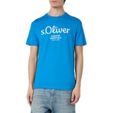 s.Oliver T-Shirt, mit Label-Print, Tuerkis, L