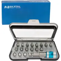 SW-Stahl 04128L Bitsortiment Edelstahl (INOX) 18 tlg