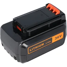 AccuCell Akku passend für Black & Decker BL2036, BL2036L, CLM3820L1/L2, GLC3630L, GLC3630L/L20, GTC3655L, GTC3655L/L20, GWC3600L, GWC3600L/L20 36 Volt 2000mAh