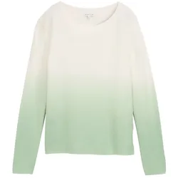 TOM TAILOR Damen Strickpullover mit Farbverlauf, grün, Farbverlauf, Gr. XXL