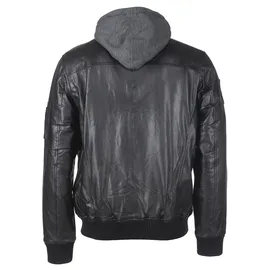 Top Gun Leder Pilotenjacke Styling schwarz, Größe XXL