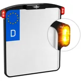 HEINZ BIKES All-In-One Micro, 4in1 Blinker/Rückleuchten - Schwarz - 180 x 200 mm