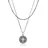 KUZZOI Halskette Herren Layer Kompass Maritim 925 Silber grau