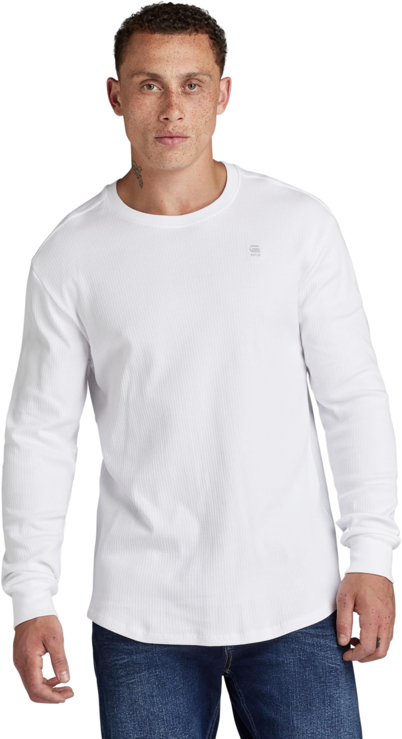 G-STAR RAW Herren Lash T-Shirt, Weiß (white D16397-D289-110), L