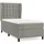 vidaXL Boxspringbett 100 x 200 cm Hellgrau