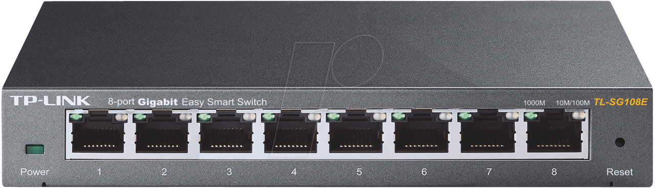 TPLINK TLSG108E - Switch, 8-Port, Gigabit Ethernet