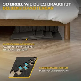 trex sport Bodenschutzmatte Steckmatten 24/48 Stück 1 cm Schaumstoffmatten
