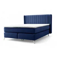 Fun Möbel Boxspringbett Schlafzimmerbett AGNUS 140x200cm in Stoff Salvador