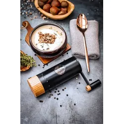 PowerMill Pfeffer- & Salz-Getriebemühle – CeraCutXL Keramikmahlwerk, 12 Mahlgrad...