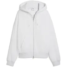 Puma Essentials Oversized Fleece Kapuzenjacke Damen Kapuzensweater, weiß - S