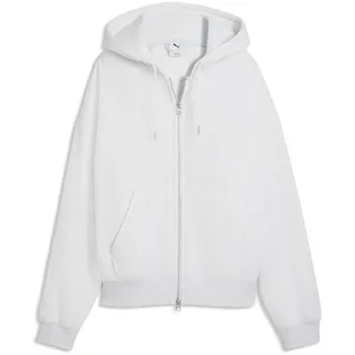 Puma Essentials Oversized Fleece Kapuzenjacke Damen Kapuzensweater, weiß - S