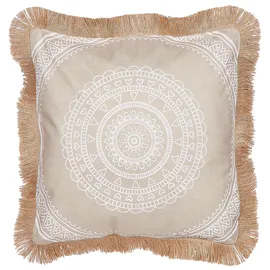 Beliani Dekokissen AGRIMONY 45 x 45 cm Beige