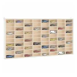 vidaXL Sammlervitrine aus Holz mit 80 Fächern 80x4,5x40,5cm 4017377