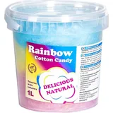 Bunte Regenbogen-Zuckerwatte Regenbogen-Zuckerwatte 1L