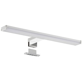 sebson SEBSON® LED Spiegelleuchte 40cm, Bad IP44 neutralweiß 4000K 400x108x44mm 8W 600lm, Aufbauleuchte + Klemmleuchte, Aluminium, Schminklicht